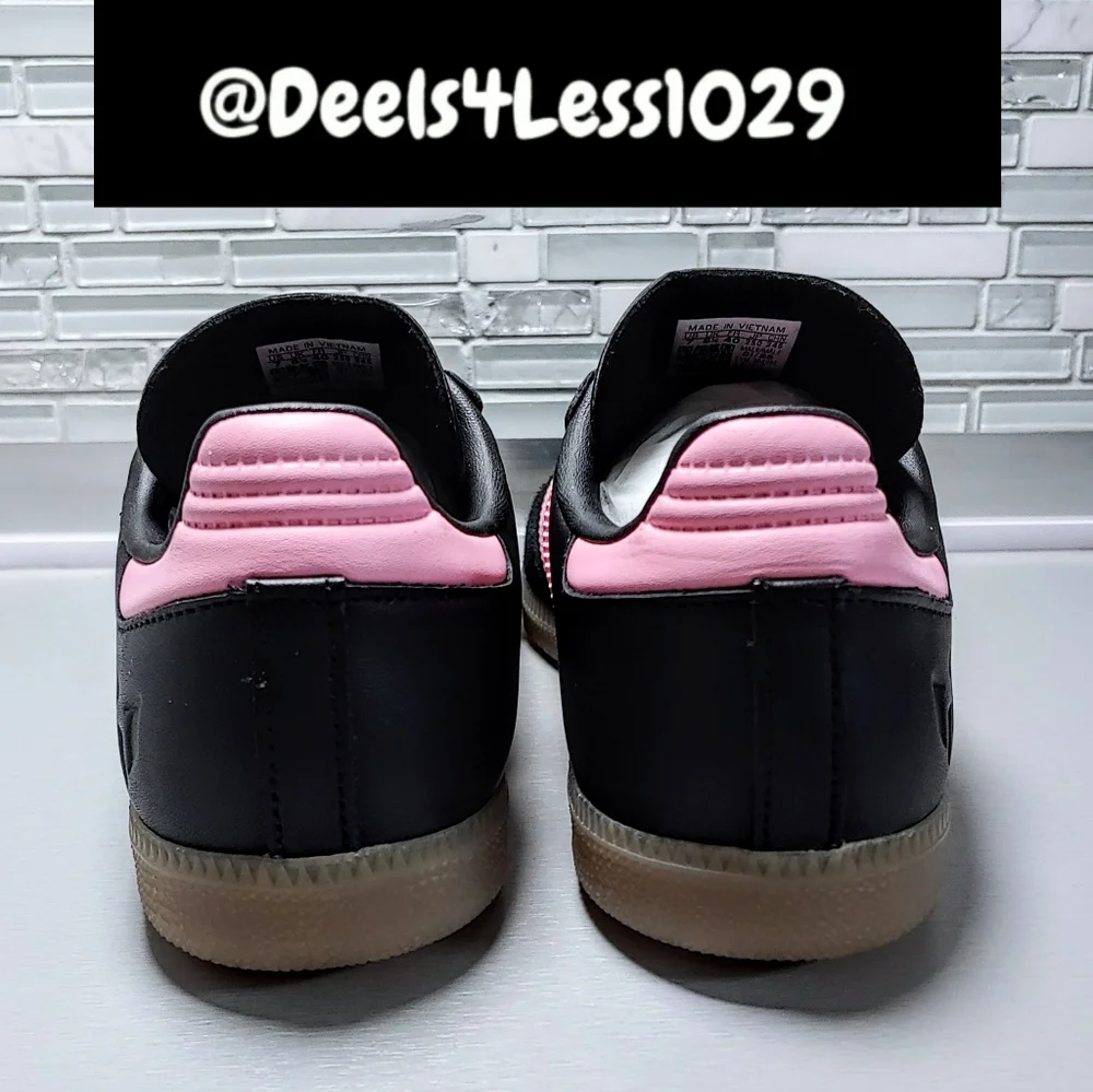 Adidas Samba Messi Womens Size 8/Mens 7 Black Pink Gold Metallic